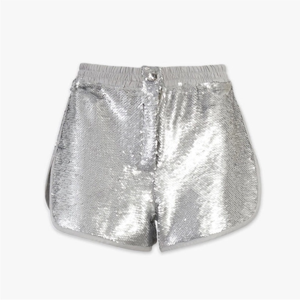 NWT RtA Ganya Sequined Shorts in Lead Crystal Sz Small - Picture 6 of 8